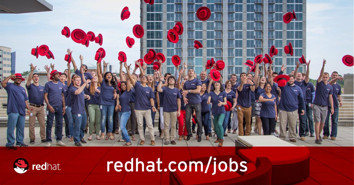 RedHatJobs's tweet photo. Grow your career and make an impact from day one. Apply for an #internship at #RedHat: https://t.co/MBmMrfvVEz Don't see one that's right for you? Stay tuned for more opportunities to be added. #LifeatRedHat #RedHatInterns https://t.co/F1iFCqbOwo