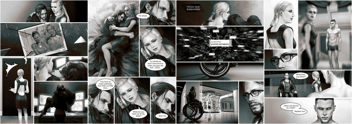 SunsetagainD's tweet image. Project Kvasir. rA9 theory in this comic is my own opinion :) Expand this thread to read page by page if you can't see this tweet clear. #Chloe #Kamski #Kamloe #Chloeski
