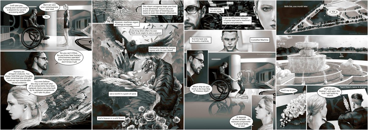 SunsetagainD's tweet image. Project Kvasir. rA9 theory in this comic is my own opinion :) Expand this thread to read page by page if you can't see this tweet clear. #Chloe #Kamski #Kamloe #Chloeski