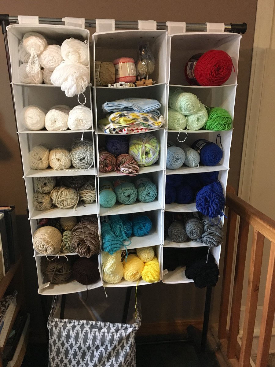 FarmKnots's tweet photo. Did some organizing today!!! It feels good. #yarnaddiction #ilovecrochet #feelingorganized https://t.co/YNHd5YBZwR