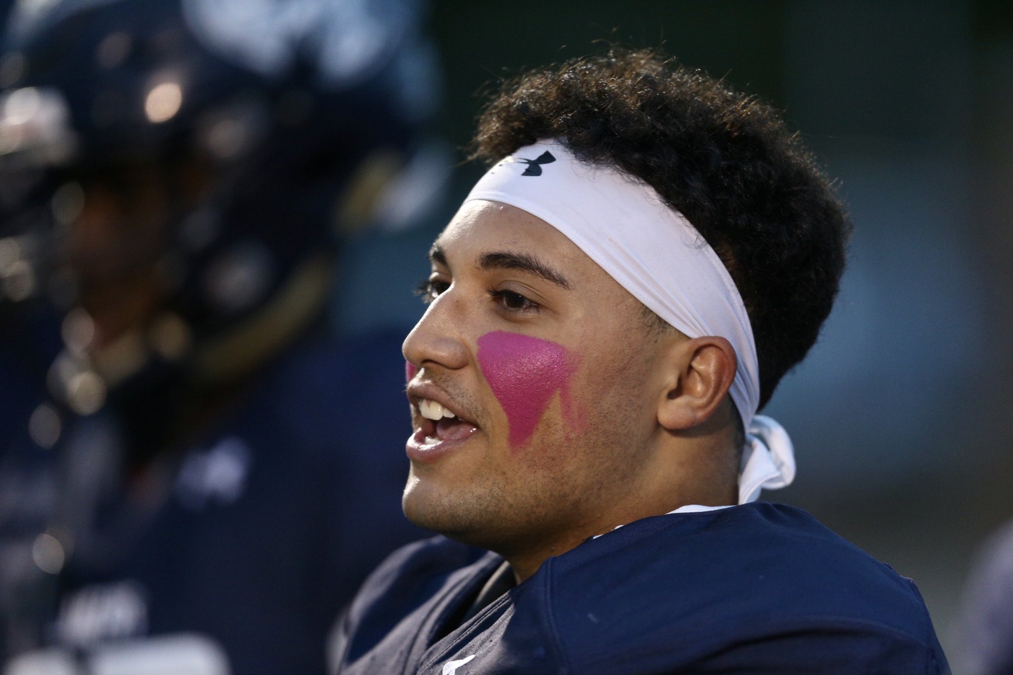 Jamie Germano on X: Participating in Breast Cancer Awareness month  ⁦@ERidgeLancers⁩ players are wearing pink eye black for its game against  ⁦@GreeceArcadia⁩ ⁦@DandC⁩ #football  / X