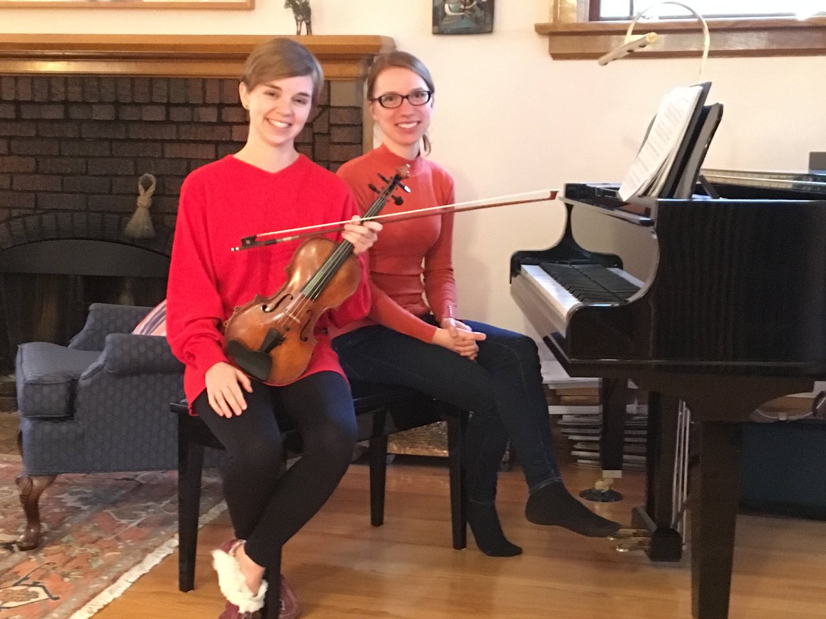 OSACsask's tweet photo. meagan&amy about to take to the stage! RT @PrairieDebut: Amy Hillis and Meagan Milatz of #meaganandamy are hard at work preparing for their #osac2018 showcase tomorrow. #prairiedebut #canadianmusicians https://t.co/YqCwzrXQ7i