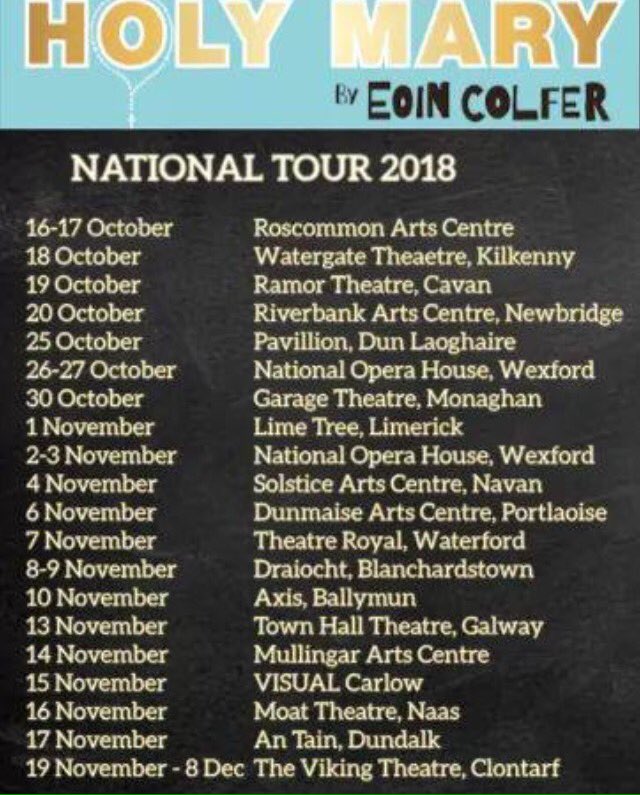 A gorgeous show i had the pleasure of writing music & sound for is going on a 20 date tour around Ireland. Get to it if its near you.@aoifesh @EoinColfer @BredaCashe