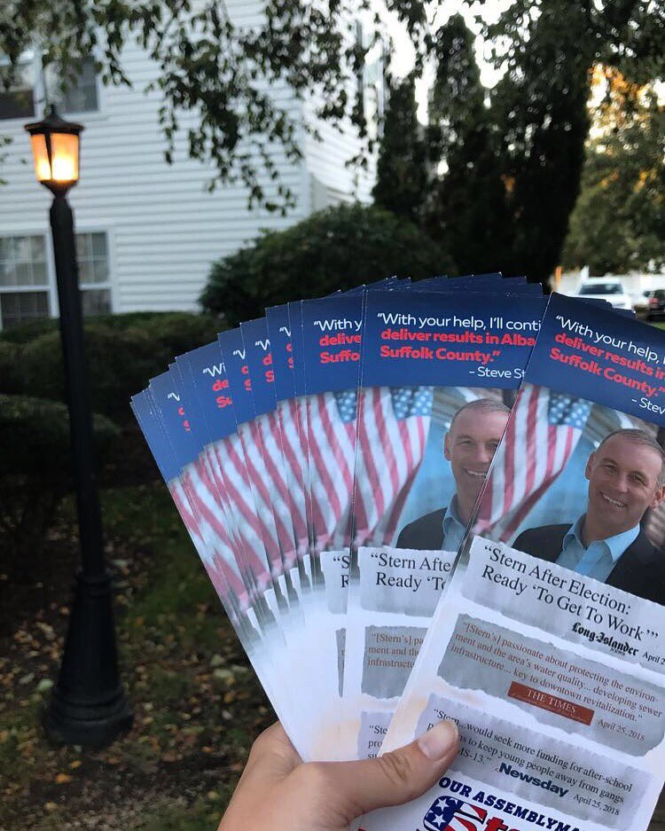 Join us this weekend to make calls and knock on doors! We will have canvassing starting at 12pm and 2 pm Saturday and Sunday from our 1870 E Jericho office in Huntington. Stop by for a few hours and help us send Assemblyman Steve Stern back to Albany!