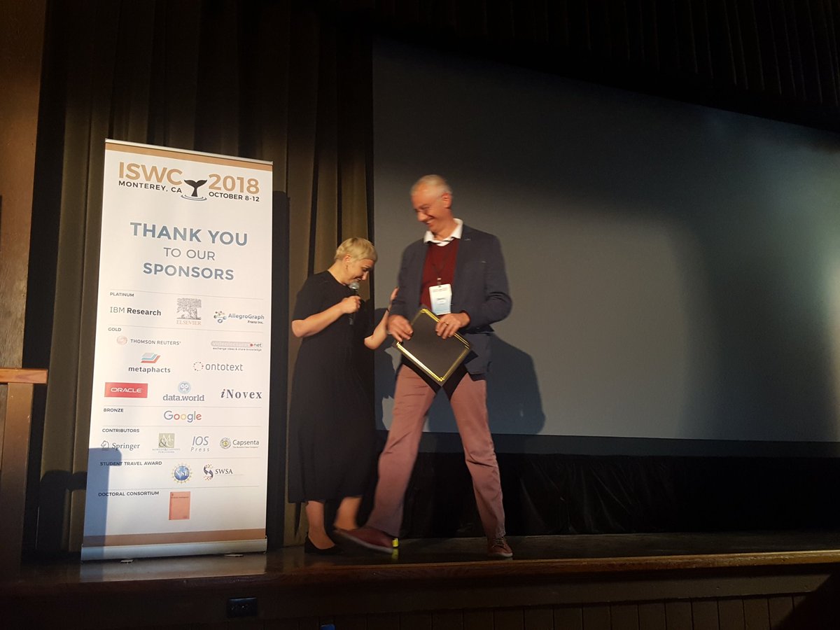 Congratulations to the 3rd pacle of the Blue Sky Ideas Track #iswc2018