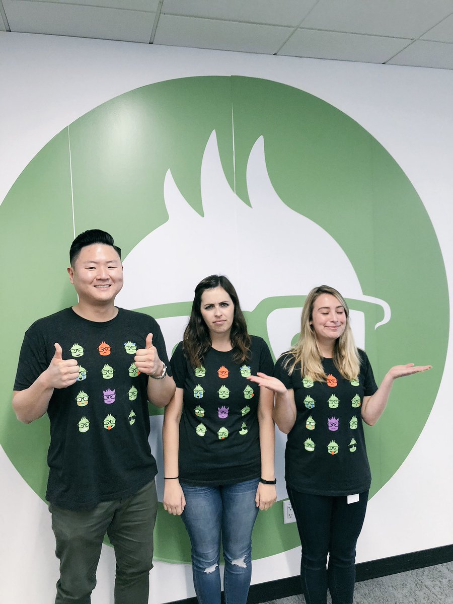 Litmos's tweet photo. If three people in the office wear the same shirt and you don’t have a photo shoot, did it even happen? https://t.co/53SdyFYflo