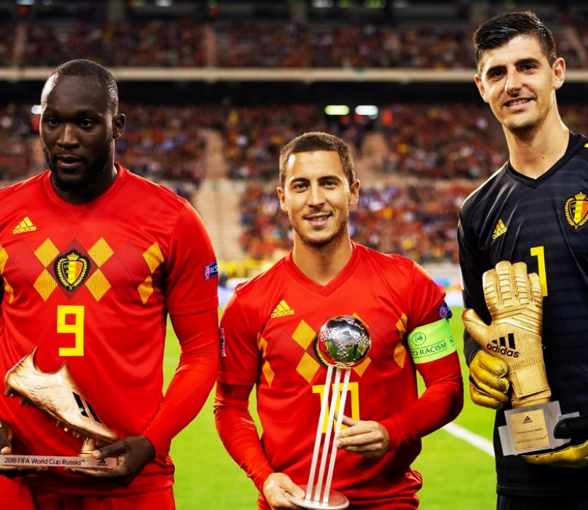 Invictos on Twitter: "✓ Guante de Oro: Courtois. de Plata: Hazard. ✓ Bota de Bronce: Lukaku. ✓ Bélgica por primera vez en el podio de un Mundial. COPA