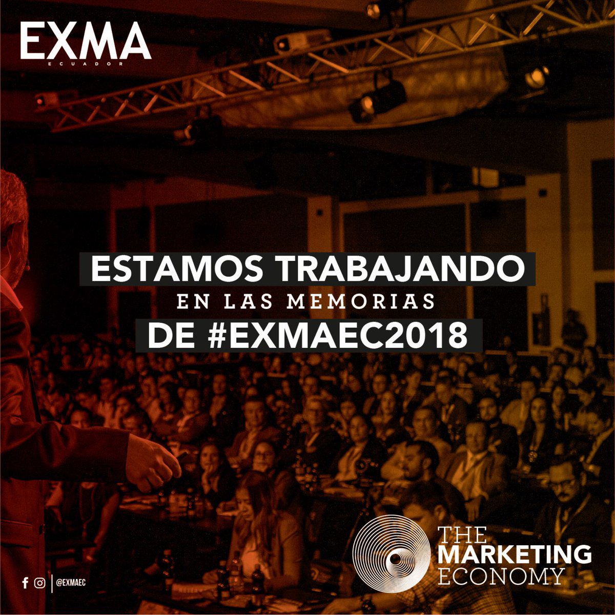 ExmaEC's tweet photo. Las memorias de #EXMAEC2018 están casi listas. Recuerda que en ellas podrás encontrar las fotografías del evento, videos y presentaciones de los conferencistas, tu certificado digital y mucho más. ¡No te despegues de nuestras redes sociales! https://t.co/lpDSxpQ3cU