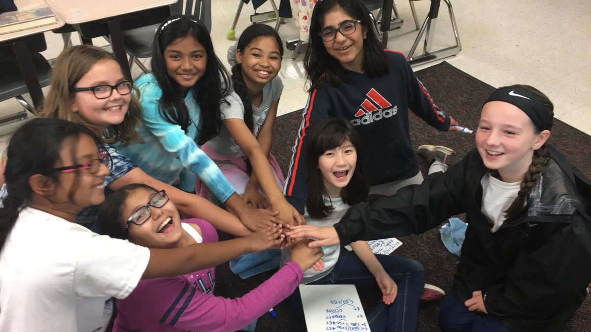 MrsE_Hilliard's tweet photo. These ladies chose to challenge themselves in math today. They created some really difficult numerical expressions (including exponents, negatives, and decimals) and practiced solving them using PEMDAS. #LibEagles19 #GirlsStudySTEM https://t.co/KyLZGemMMt