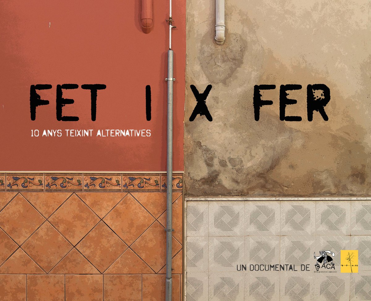 pbressol's tweet photo. 🍿Estrena del documental FET I X FER🎥. Un recorregut pels col·lectius locals i el treball de 10 anys teixint alternatives amb les Festes Alternatives de Carcaixent. @lesFACA 
📅Ens veiem dissabte a les ⏰20H a la penya esportiva. Entrada gratuïta.
(Sopar 8 € 🥖, cal reservar) https://t.co/wqKEVOXHJX