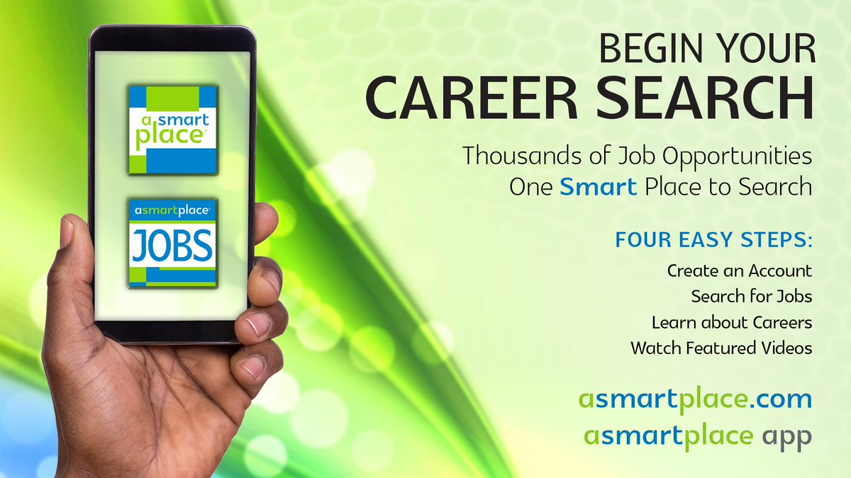 asmartplace's tweet photo. Thousands of #Job Opportunities. One Smart Place to Search. Create your free account at https://t.co/KoDkKG0Jfh! Make #asmartplace your one-stop shop for finding a new job or deciding a career change. For students &amp; job seekers of all ages @huntsvillealcoc @asmartplace #careers https://t.co/4MfjVMNfF7