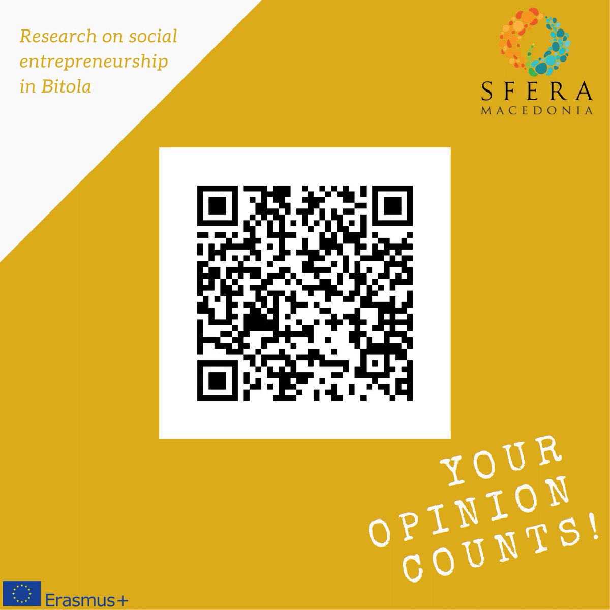SferaMacedonia's tweet photo. Help us develop social entrepreneurship in Bitola! Your opinion counts https://t.co/dLYo4wagF7