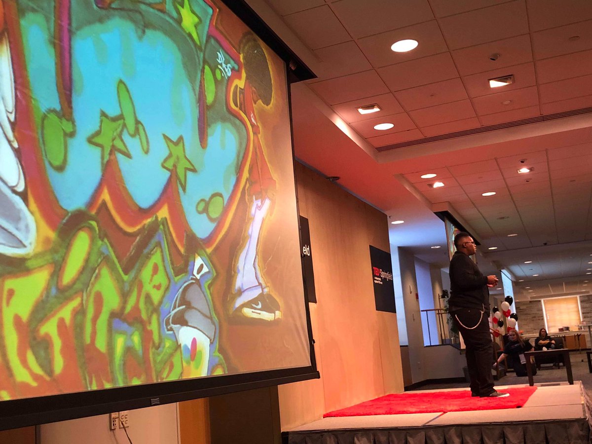 <a href="/TEDxSpringfield/">TEDxSpringfield</a> Thank you Cedric “VICE1” Douglas for reminding the world that our voices really do matter! #tedxspringfield