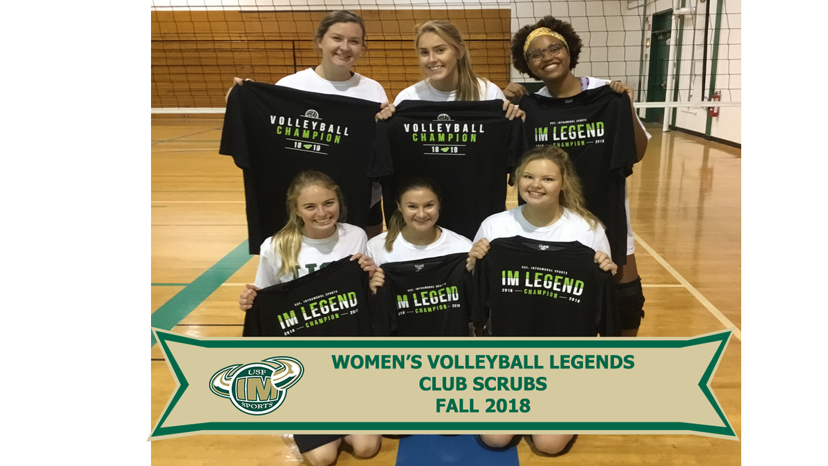 USFIMSports's tweet photo. Club Scrubs destroys its competition and wins the legends in Volleyball! Shout out to our great players https://t.co/L4j0vy6tDC