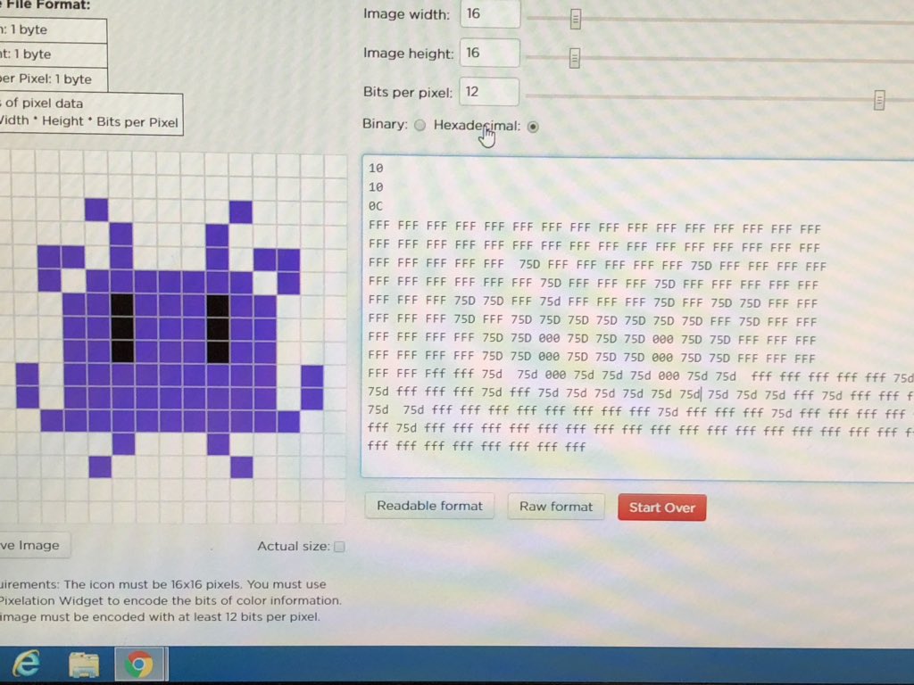 Check out my <a href="/NorthgateProud/">Caroline Johns</a> Student created emoji’s using #binary and #hexadecimal #CSForAllPa <a href="/TylerSamstag/">Tyler Samstag</a> @PghSTEAM <a href="/codeorg/">Code.org</a>