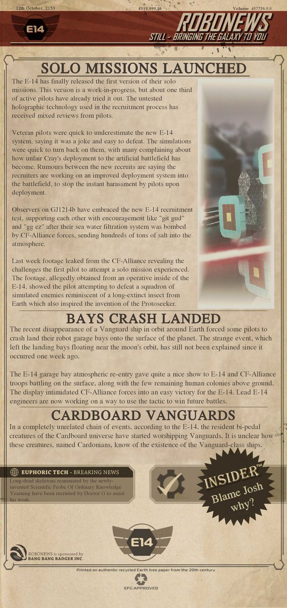 RobonewsR's tweet image. Solo missions and more #robocraft #robonewsrc