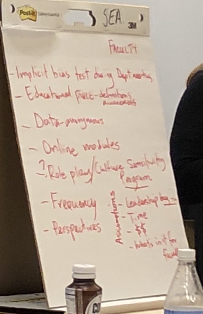 Cindy_Ku_MD's tweet photo. How to combat #ImplicitBias in #MedEd? Brainstorming with fellow educators at @seaforanes #SEAFall18 https://t.co/vMwz9w6wZy