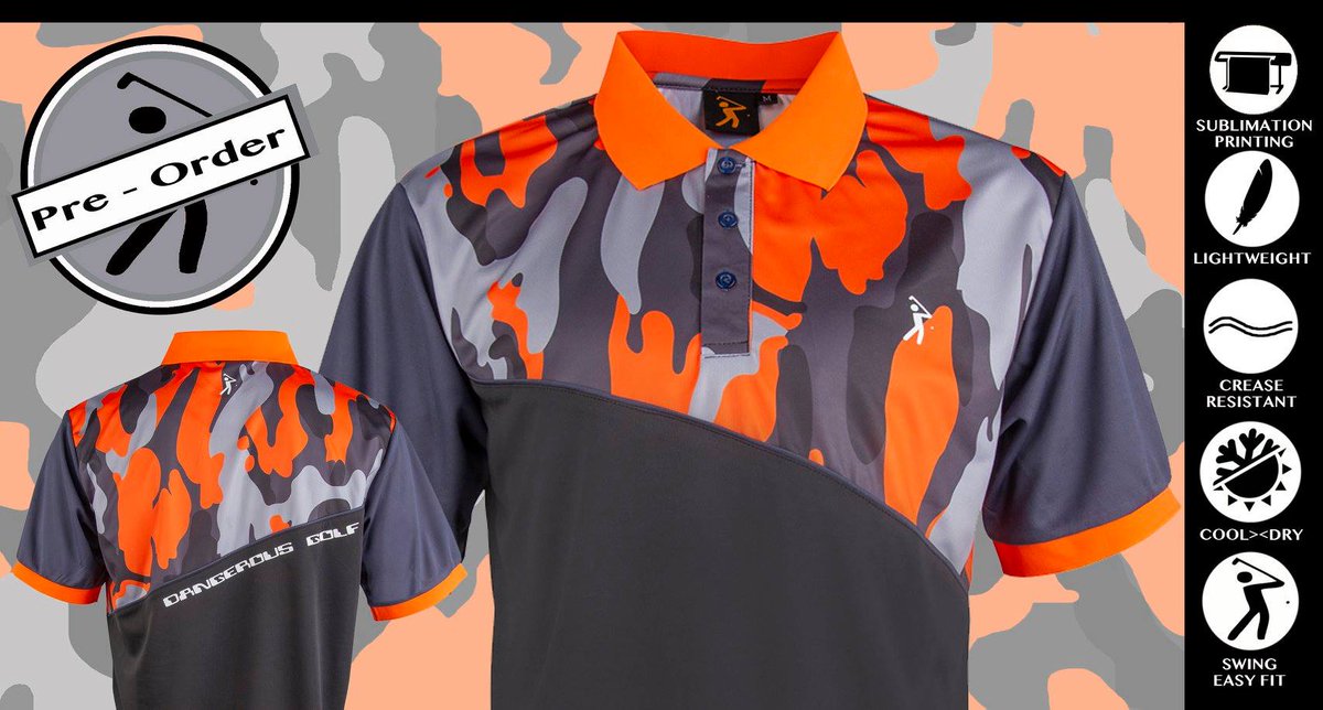 DangerousGolf's tweet photo. Here it is, our brand new design for AUTUMN/WINTER... the @DangerousGolf Camo Polo! You can pre-order yours now at https://t.co/bgoIoOcIdY!
If you want to #StandOutOnTheCourse this winter season, the DG Camo Polo is the one for you! https://t.co/TY26bbDYav