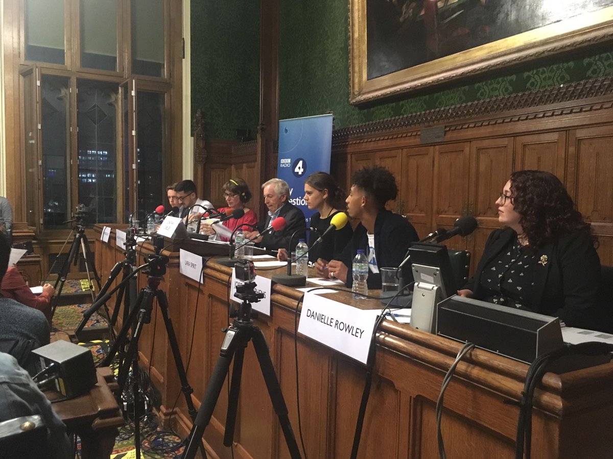 Tune in live for @BBCRadio4's Any Questions in the @HouseofCommons right now to hear what's on the minds of young people in UK. Exploring topics like Brexit, education, mental health and more. You won't want to miss it. Listen at bbc.in/2OjUCdf #bbcaq