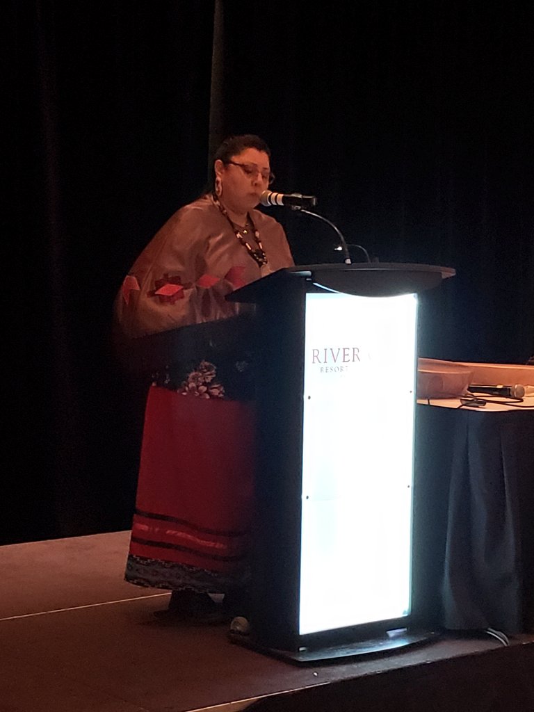 HQuinnLocal37's tweet photo. Jolene Gray....Teacher, Local 37 Div 2 rep & Exec member, Indigenous advocate, and today.... the newest recipient of the ATA FNMI Educator Award! So lucky to have the opportunity to work with her, and call her a friend! @EdPubTeachers @albertateachers @ATA_FNMIEC @atassc https://t.co/4tm47ek9By