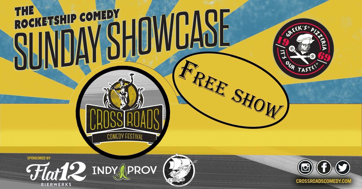 GwenderWoman's tweet photo. @xroadscomedy is upon us! See me tonight at 8 pm at The Atheneum and at 9:30 @Flat12Bierwerks and Sunday @GreeksofSOBRO at 9 pm! https://t.co/F1LWP1WNiq