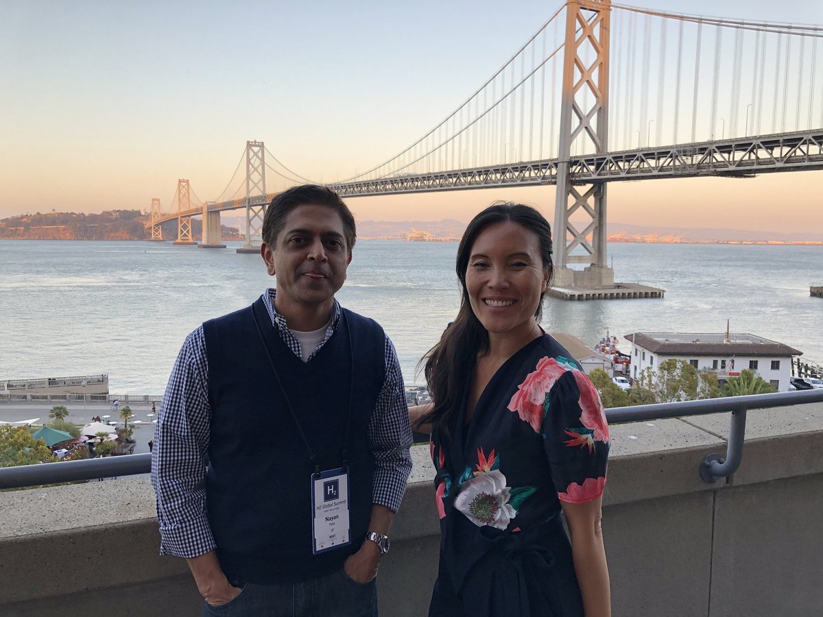 ahtsao's tweet photo. Congrats to Nayan Patel and the entire .@h2 team for a fantastic #H2GlobalSummit! Really enjoyed the updates from around the globe including India, China and Latam. Continuing the bridge theme...nice view of the Bay! https://t.co/8SM0g1YGP3
