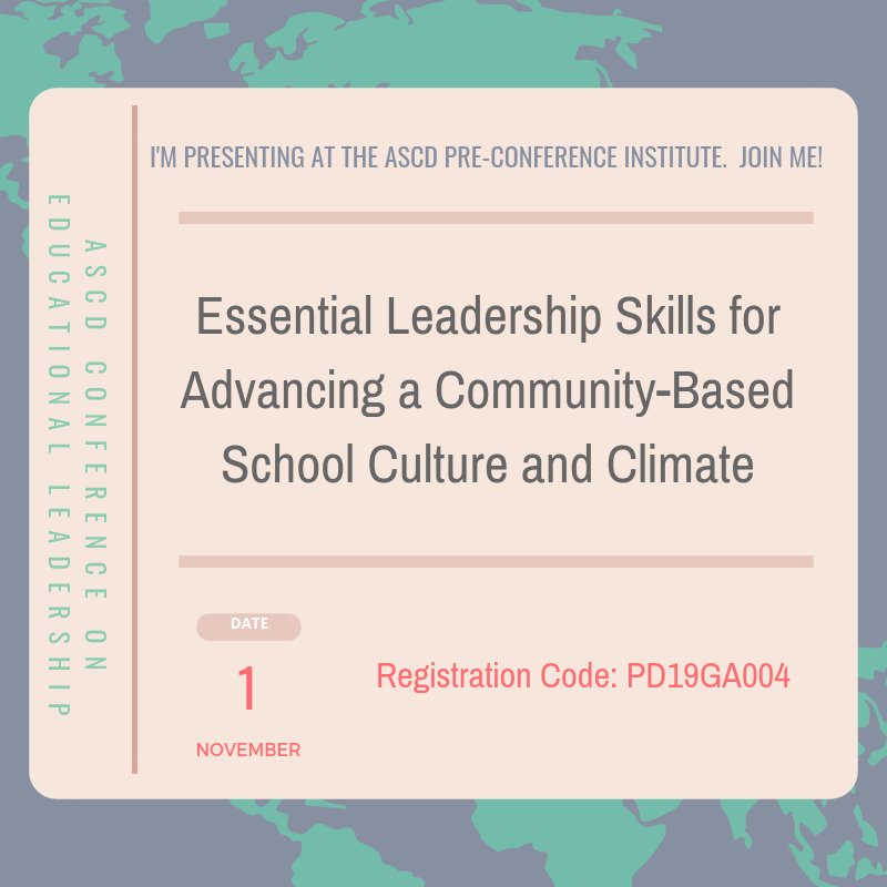 culturelinksllc's tweet image. Don't forget to register for a meaningful Pre-Conference Institute at #ASCDEL!  I'm looking forward to presenting and seeing you there.
@ASCD @ASCDconf 
buff.ly/2A6DzCJ