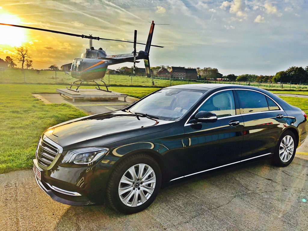 Driver4youu's tweet photo. Surprise Your Partner with HELICOPTER Tour 🚁 with Luxury Mercedes Benz S Class #driver4you #brussels #chauffeurprivé #bruxelles #heliport #helicopter #belgium #privatedriver #limo #luxurycars #concierge #conciergerie #hotels #belgianblogger #sclass #airporttransfers #بروكسل https://t.co/Gfnh6JyhTO