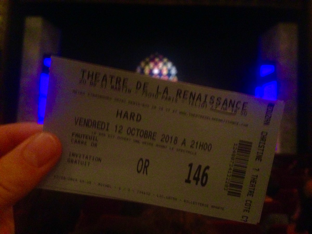 SoldOutApp's tweet image. @soldoutapp au @ThLaRenaissance pour découvrir Hard!!! RdV sur notre blog pour en savoir +
#comedie #hard #canalplus #theatre