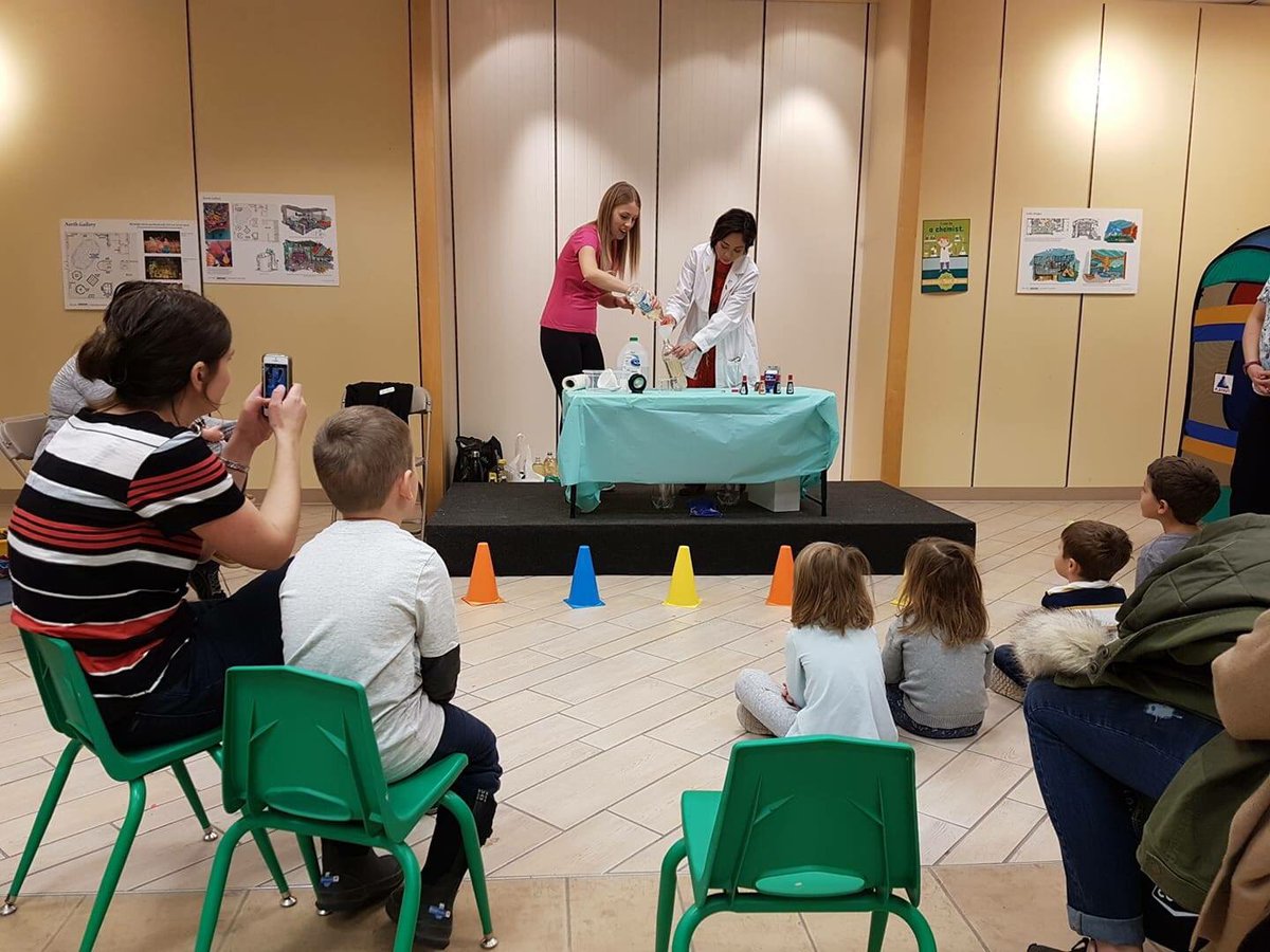 museumforkidssk's tweet photo. Adults and children alike are learning through play today at our pop-up museum in Market Mall! Admission is by donation, so come on down and enjoy all the fun while helping us to build the new @NutrienLTD Children's Discovery Museum! #yxe https://t.co/y4Rc4prD1B