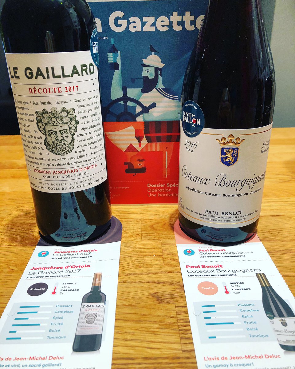 fifty_wines's tweet photo. Merci @LPBallon !!! 

#jonqueresdoriola #paulbenoit 
#cotesduroussillon #coteauxbourguignons #lepetitballon https://t.co/zRbVWh6K3F