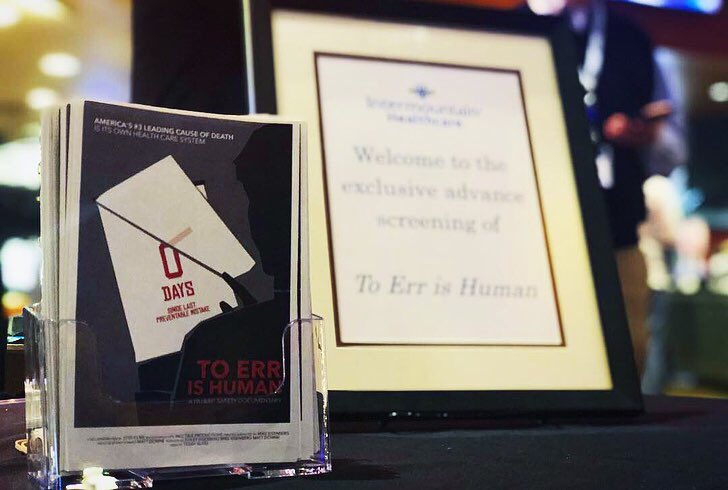 ToErrIsHumanDoc's tweet image. Last night was unforgettable sharing #ToErrIsHumanDoc with hundreds of people from the Salt Lake City healthcare community thanks to the epic planning of @Intermountain. We also took a tour of their facilities and saw what a #ZeroHarm culture of safety truly looks like. 👏🏼👏🏼👏🏼