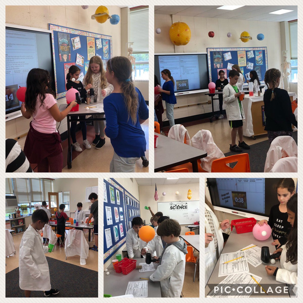DiscoveryLabPOB's tweet photo. Look at what Mr. Paskal’s #scientists did today in the #DiscoveryLab! We #worked with #balanced and #unbalancedforces and #conducted several #trials to find a #strength and #direction to get the ball into the cup! @AlisonJClark @MrsWintersSR @JoyceTB213 @POBSchools https://t.co/PlxGyKiH8R