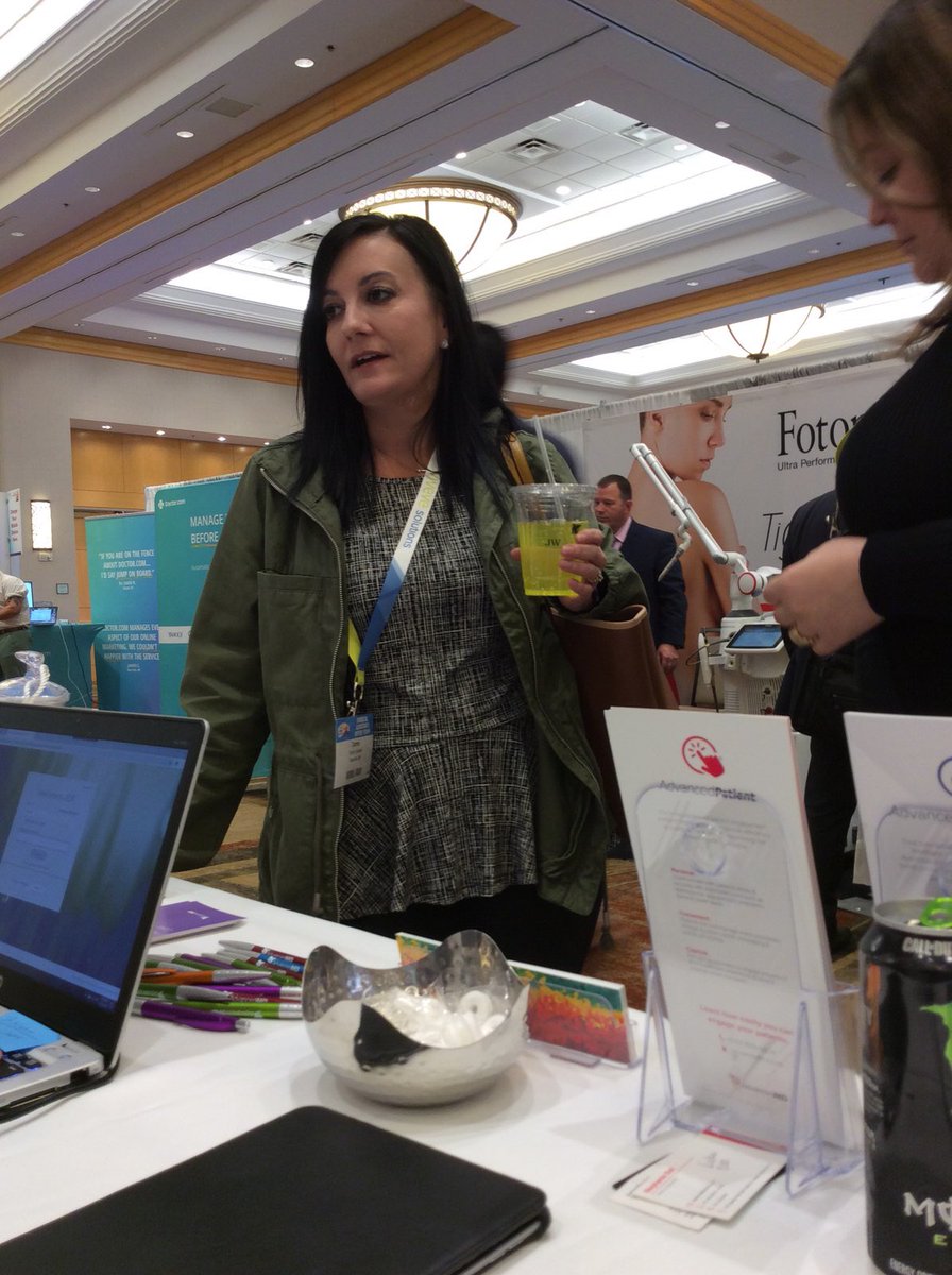 advancedmd's tweet photo. Join us at booth 439 #ASDSMeeting. Get a $25 Amazon gift card w/demo - learn about adding another revenue stream w/ #telehealth @ASDSSkinMD @ASDSmembers #AdvancedMDRhythm #AdvancedTelemedicine https://t.co/3u63KFkrty