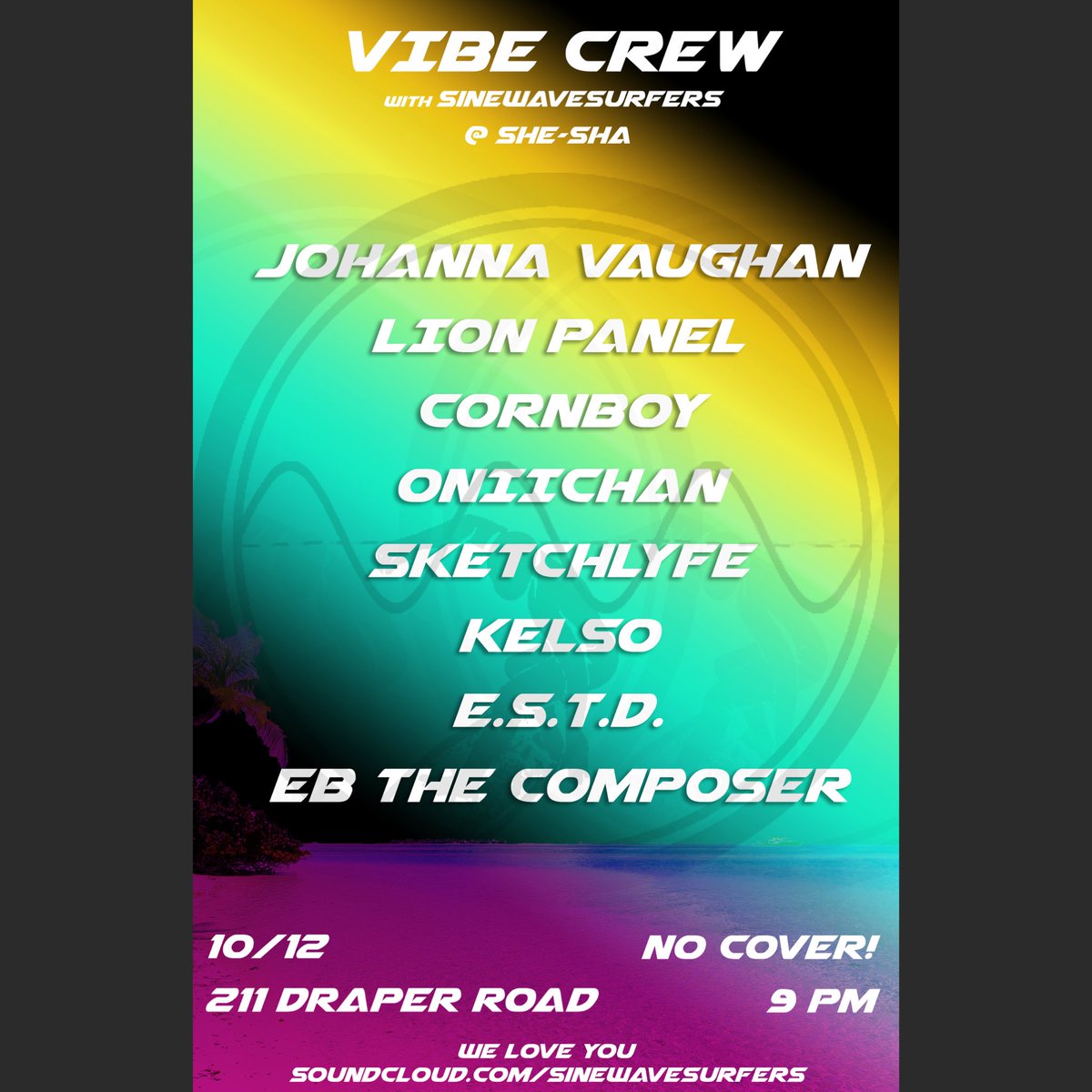 We've got big plans for tonight. Come get down with the <a href="/SineWaveSurfers/">Sine Wave Surfers Collective</a> vibe crew!
#Blacksburg #Virginia #VirginiaTech #VATech