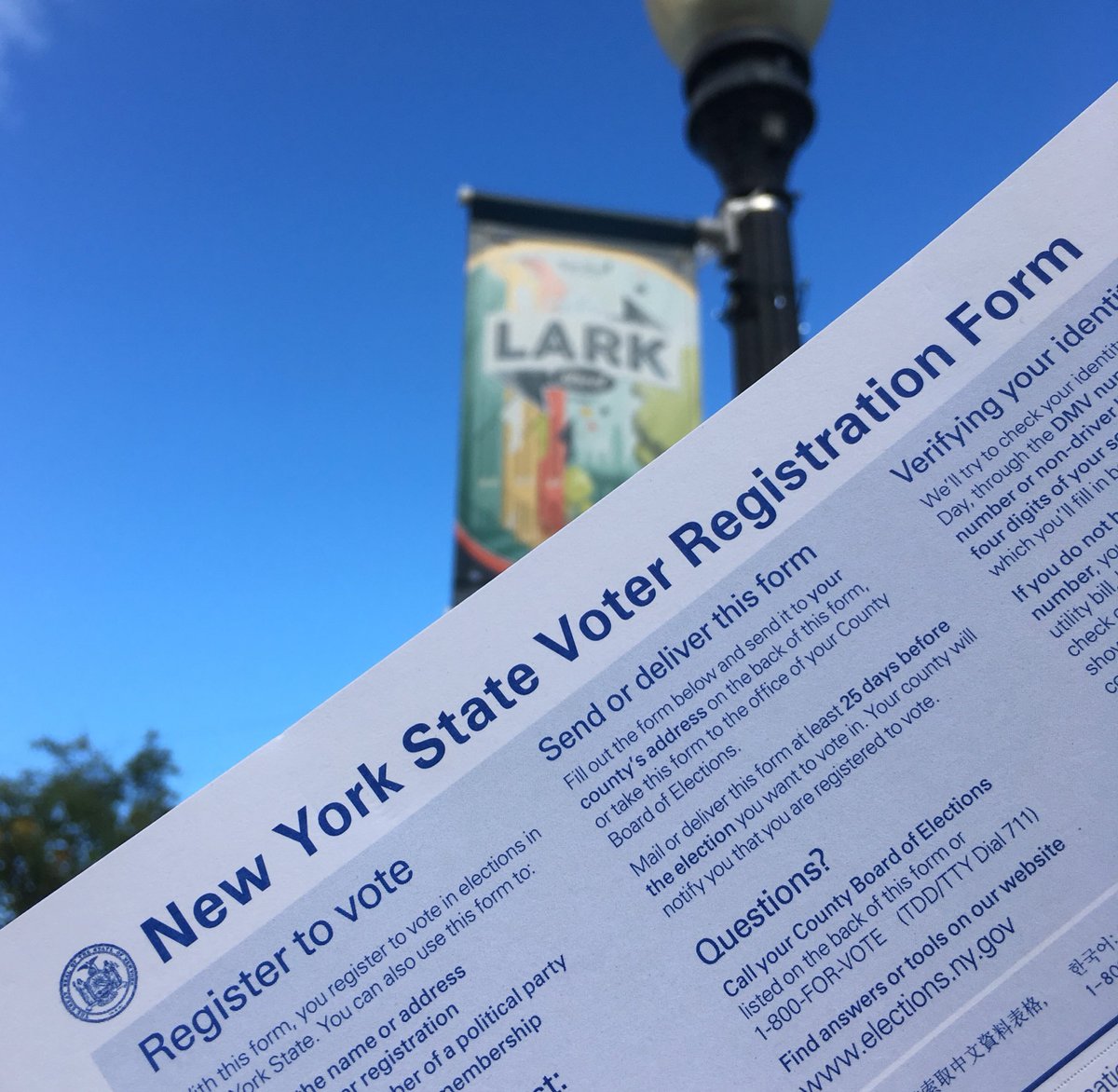 thatstorealbany's tweet photo. Today is the last day to register to vote by mail in New York!
We still have registration forms available, and the last post office to send them out today is located in Colonie Center Mall. #vote https://t.co/nv7mTIg9jl