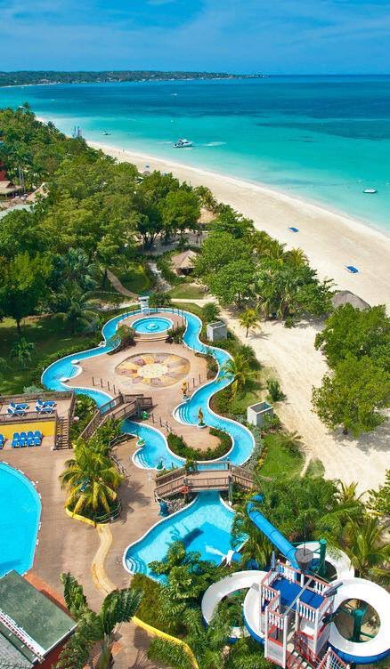 We spy a lazy river in paradise. 🌴☀️  ~ Beaches Negril
Contact me for your quote today ! #beachesnegril #beaches #vacationsbybarbir