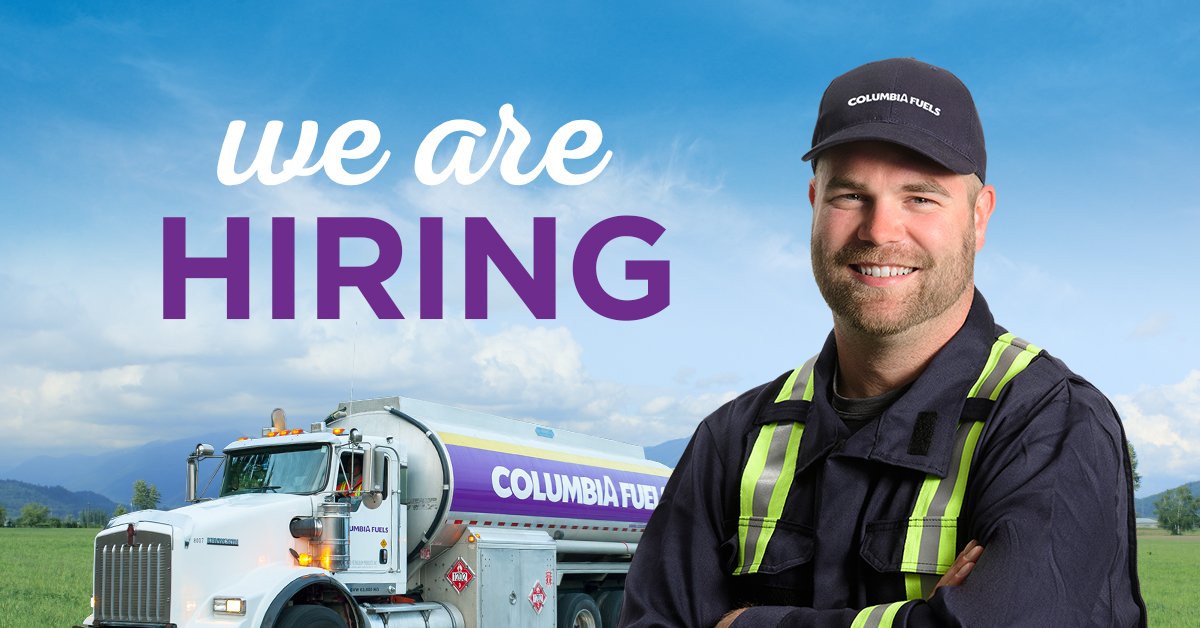 We are hiring for Drivers in Nanaimo, Pitt Meadows, Sechelt and Victoria! At Columbia Fuels we prioritize safety and customer service. Part-time and full-time positions are available. bit.ly/2ywcg2p