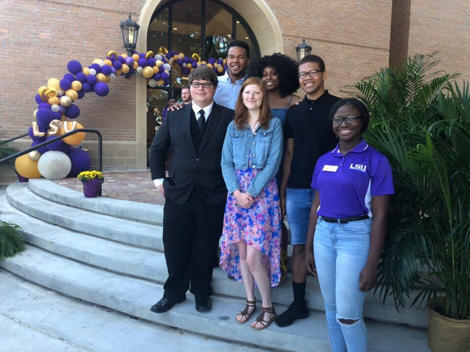 LSURHA's tweet photo. Nicholson Gateway‘s Community Council at the NGW ribbon cutting ceremony with Stewart Lockett!Represent. (:  #lsurha #lsunicholson #lsureslife #lsusg https://t.co/fLAe0ROVLe