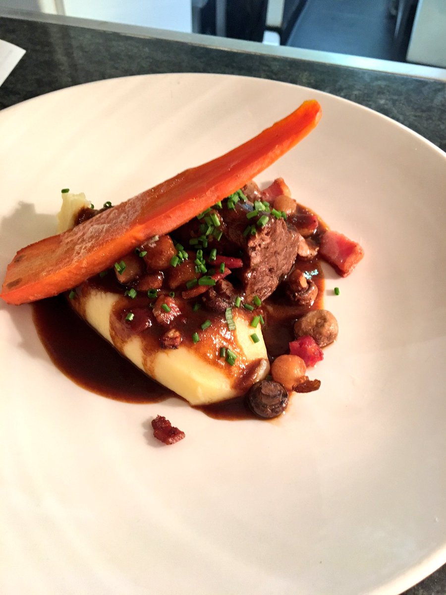Feather blade of beef Bourguignon what could be better on a night like tonight!!