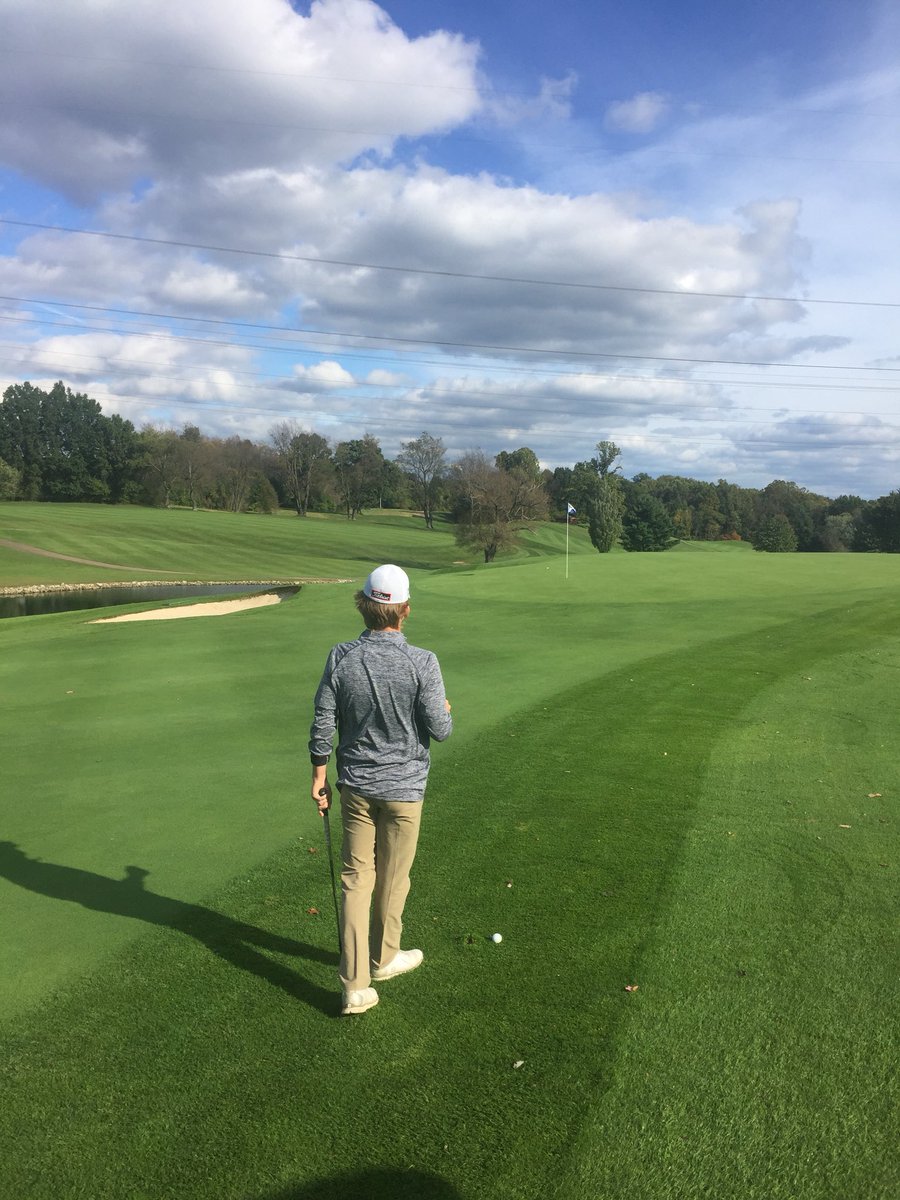 Frazier getting in some work <a href="/ChippewaGolf/">Chippewa Golf Club</a> #OHSAA state tournament prep