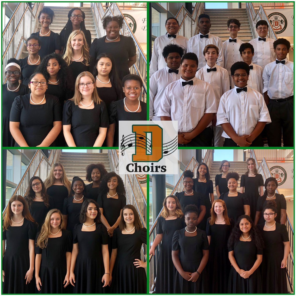 FDHSchoirs's tweet photo. Check out “Douglass Singers” in their performance attire after taking their digital portfolio photo! FDHS yearbook took great care of us! @FDHSacademies #FDHSbetheBest https://t.co/JA0Vm4cAxx