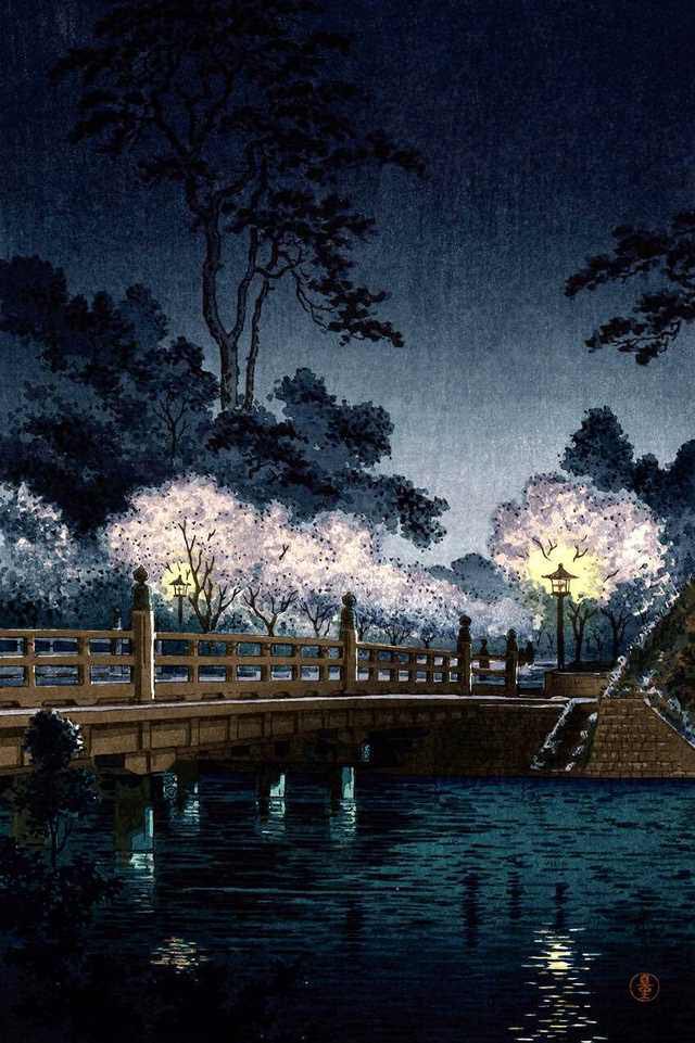 quirkiebird's tweet image. ✨ Goodnight All ✨

Benkei Bridge
Tsuchiya Koitsu (1870-1949)