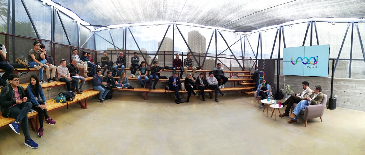 #AHORA iniciamos conversatorio "Corfo y el emprendimiento joven" en Cowork Usqai de la <a href="/UCNorte/">Universidad Católica del Norte</a> 💪😎👏 con el Gte de Emprendimiento <a href="/TadashiTakaoka/">Tadashi Takaoka</a> #CHileLoHacemosTodos #CorfoEnMovimiento