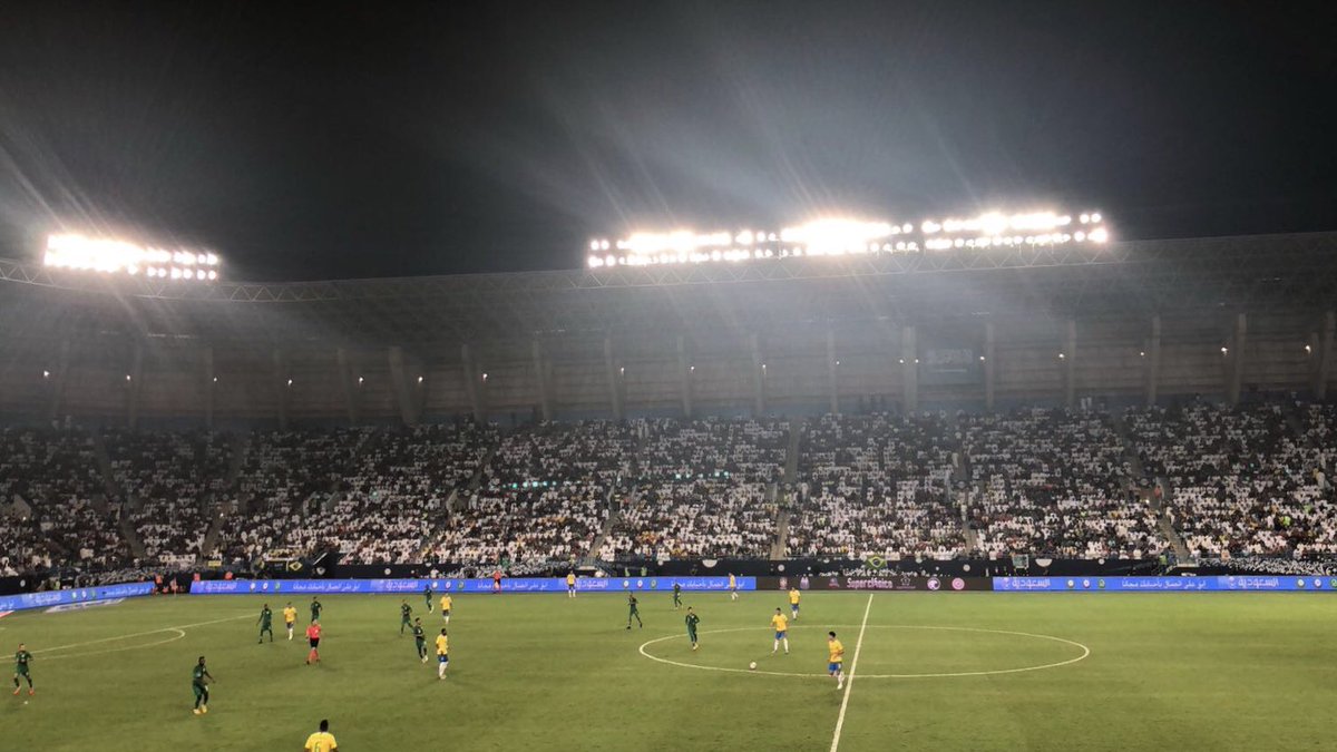 Wonderful atmosphere and time supporting  my mates against Brazil in our stunning Stadium.
🙏🏿💙