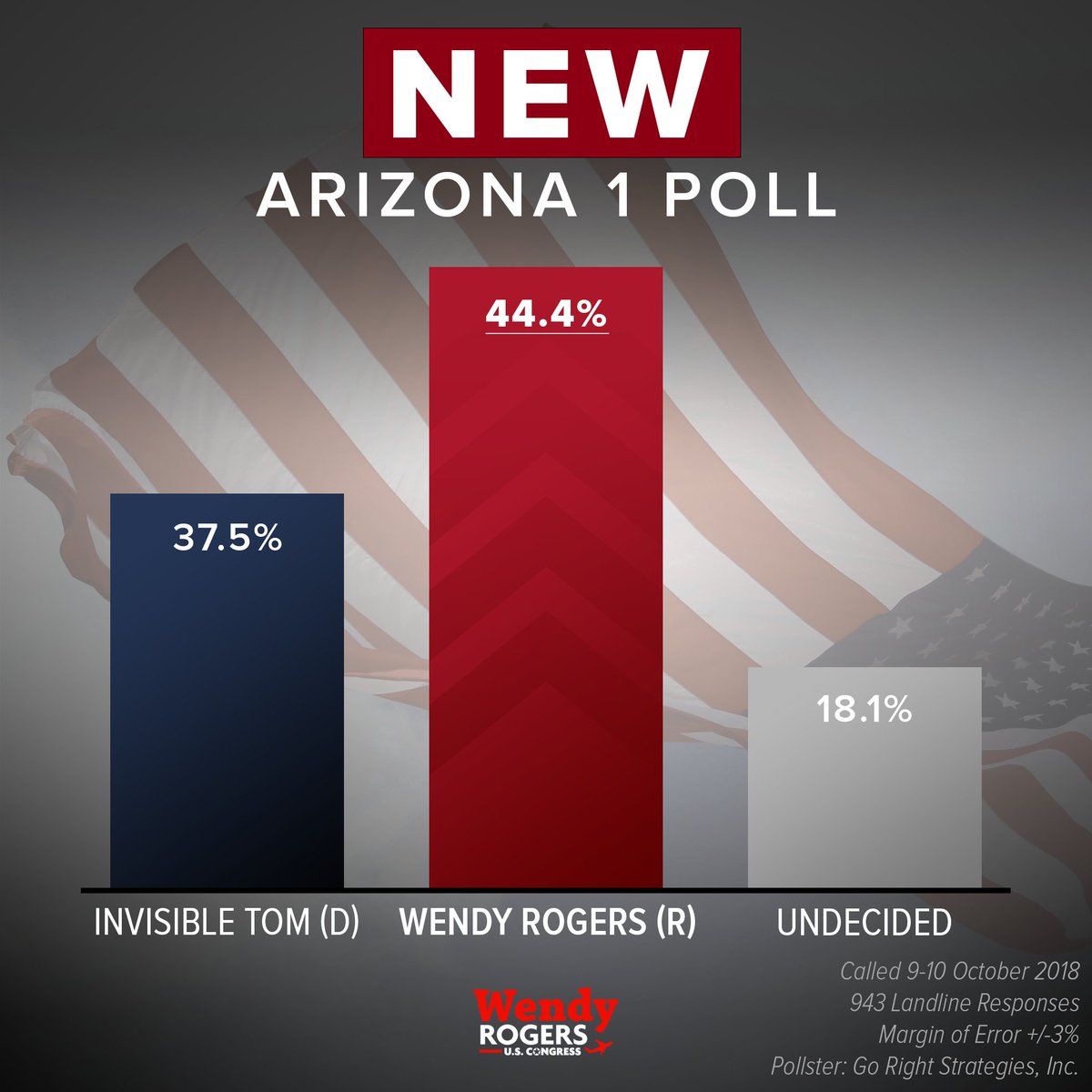 Red Wave 2018: AZ01 Republican Wendy Rogers ahead of Dem incumbent O’Halleran by 6.9%