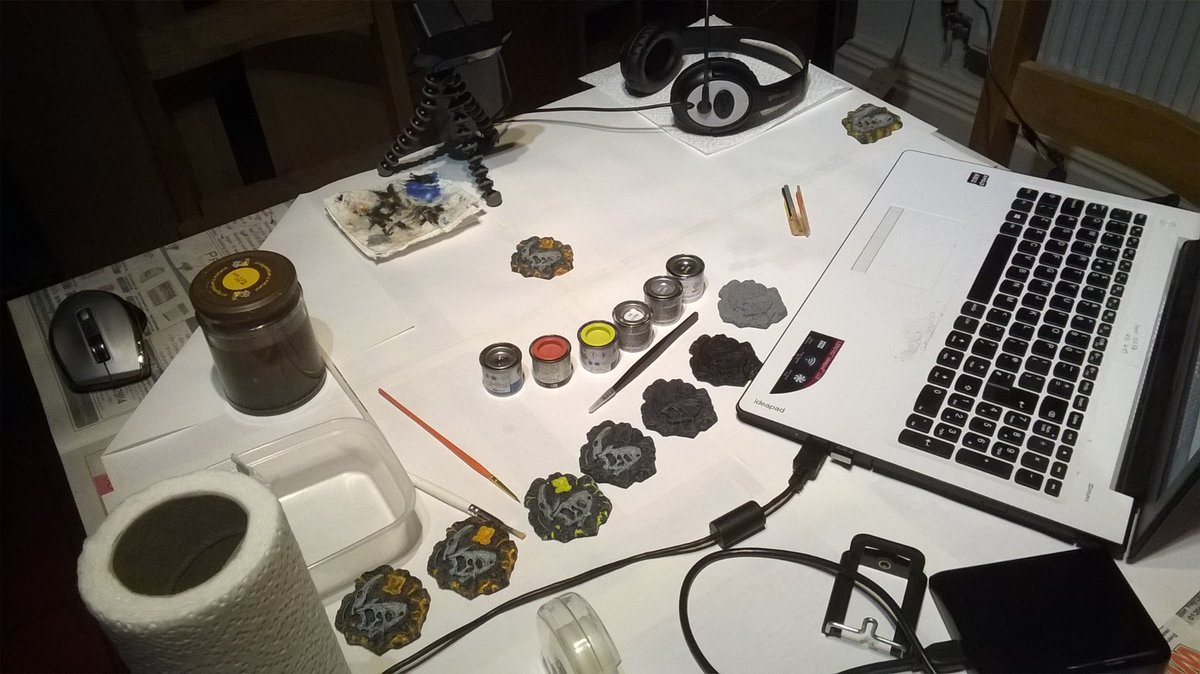 MikeTharme's tweet photo. FINALLY! Ready to record the #lava #paint #tutorial featuring #gamingbeaver #NublarISToast magnet. I must try figure out how to live stream someday soon 🤔 @Jack_Ewins @AGamingBeaver @JurassicCollect @themissingcompy https://t.co/MQUhHzXAMn