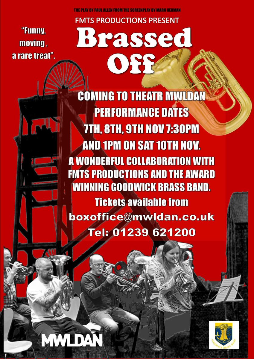 fishguardmts's tweet photo. Don't miss this opportunity to see this wonderful show. After sell out performances in @TheatrGwaun  we now head for @TheatrMwldan sure to be an amazing show. Featuring the award winning @goodwick_brass band https://t.co/STTImpCyXz