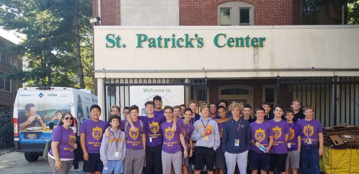 Thank you <a href="/Salesianum/">Salesianum School</a> and <a href="/SALS_CFJ/">Salesianum Center for Faith and Justice</a> for stopping by and assisting with serving lunches, produce distribution, and organizing the clothing center!