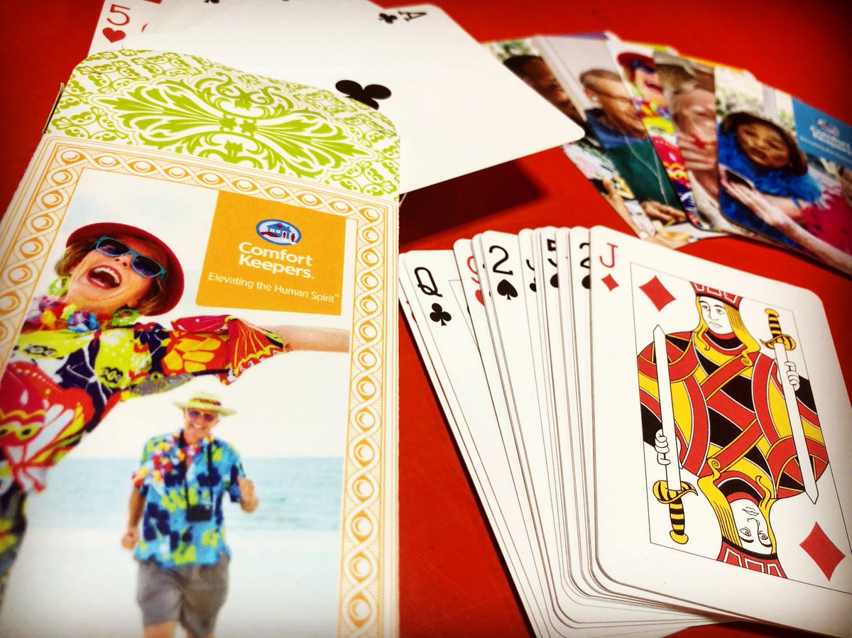 DivvyOnline's tweet photo. This is a fun deck of playing cards we created for Comfort Keepers. https://t.co/Ku8ccJ7qtv
